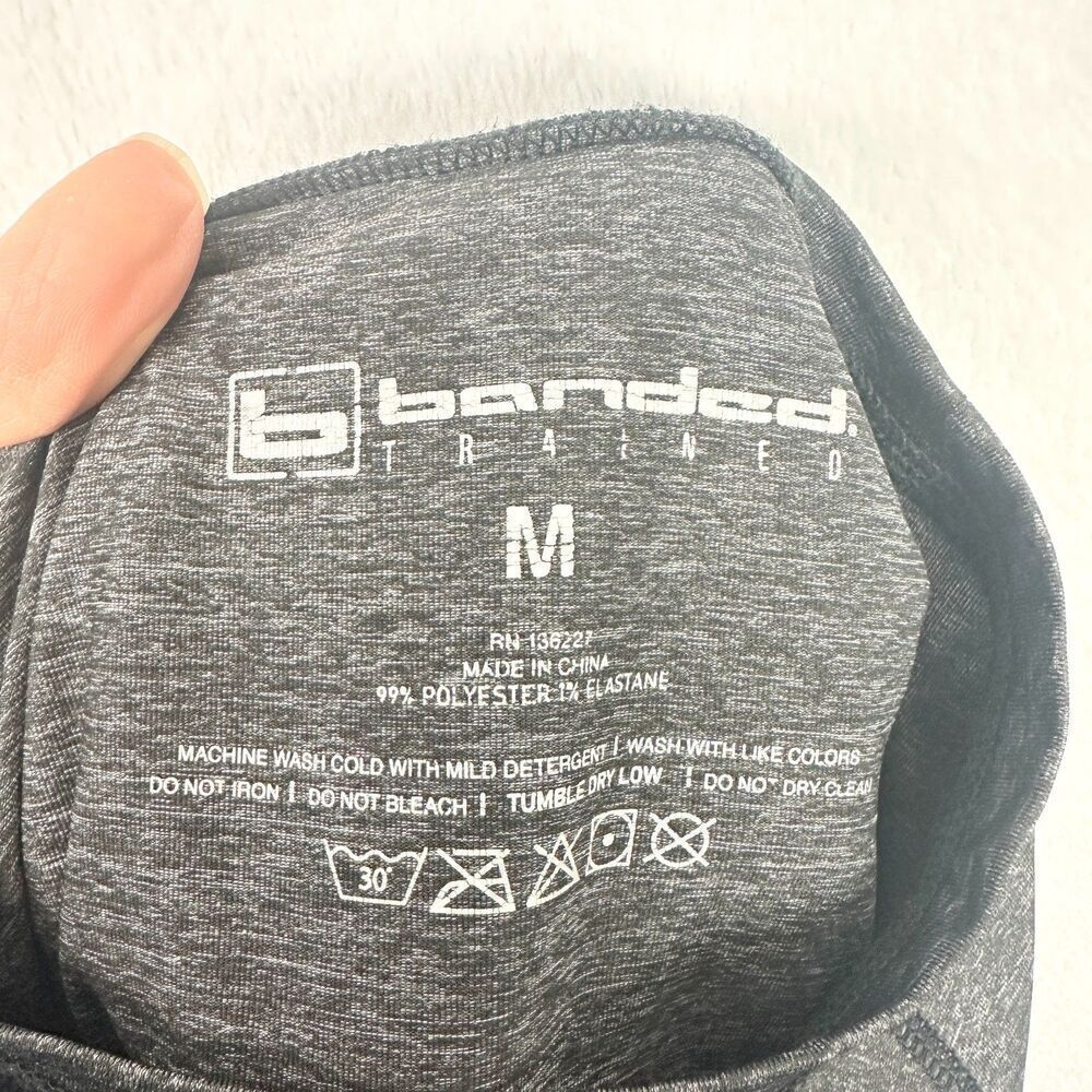 Banded Accelerator Shirt Size Medium Steel Gray Short Sleeve Performance EUC - Picture 4 of 4